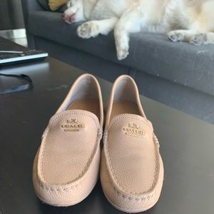 EUC Beige Coach Loafers